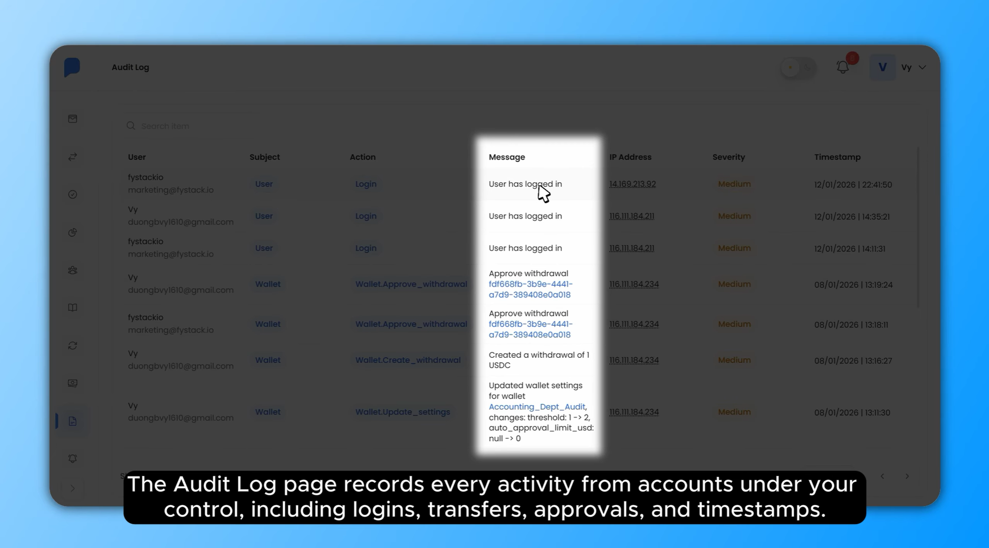 Immutable Audit Logs for Full Accountability
