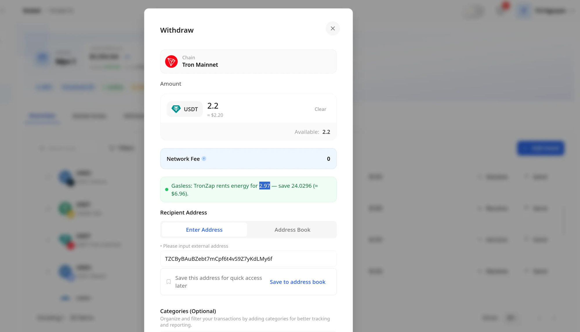Fystack x TronZap: Cut TRON Network Fees by up to 60% with On-chain Energy Renting