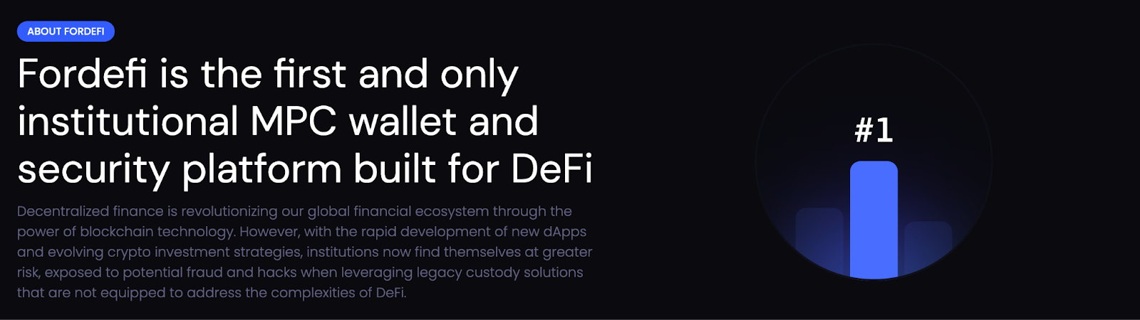Fordefi's position as a security platform built for DeFi